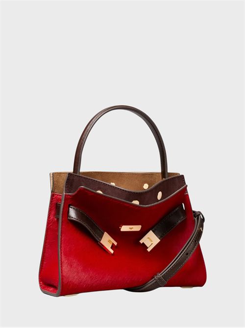 Lee Radziwill Petite Double Calfskin and Suede Bag TORY BURCH | 183349600